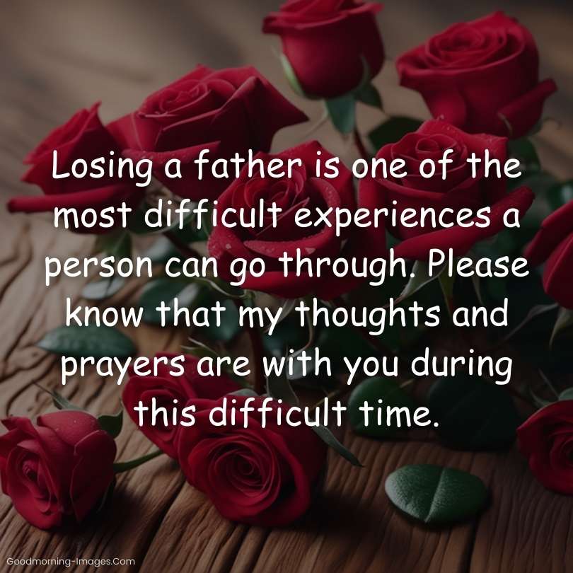 Condolence Messages on Death of Father