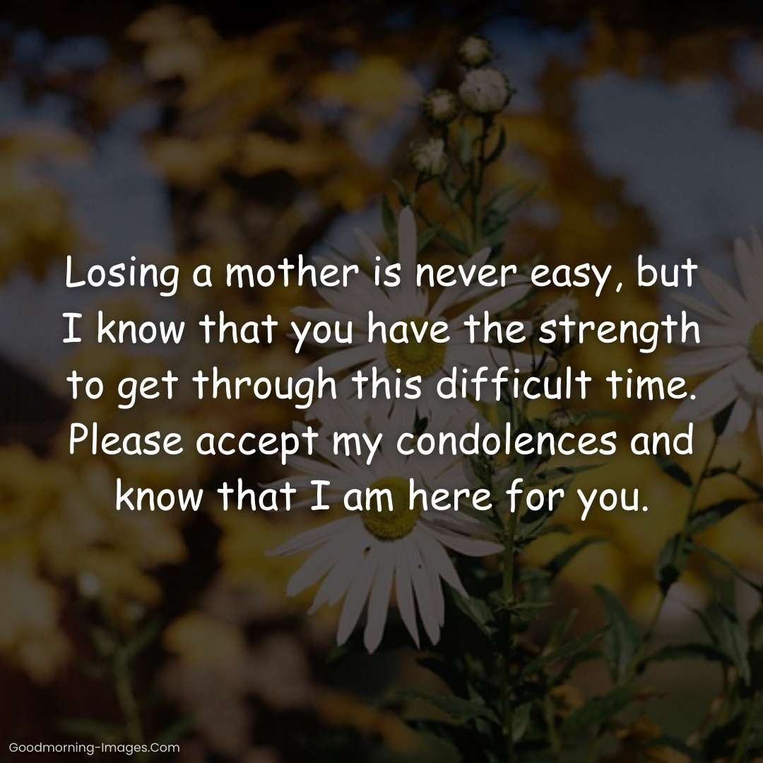 Sympathy Messages For Loss Mother